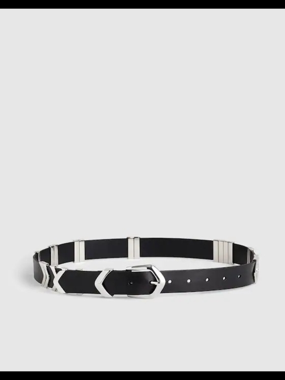 Madewell NWT Angular Buckle Belt in Leather S
